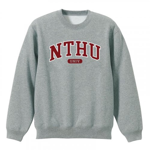 NTHU經典款美式大學T_灰